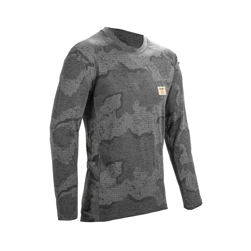 Maglia Maniche Lunghe MTB Gravity 2.0 Grigio Camo Taglia S - image