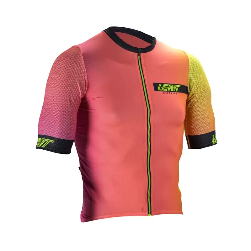 Maglia Maniche Corte MTB Endurance 6.0 Rosa/Giallo Taglia XXL - image