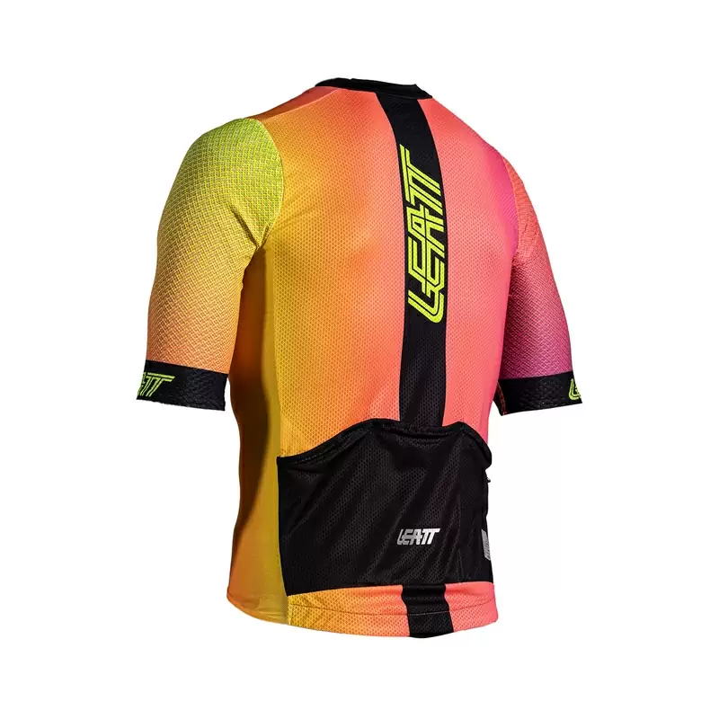 Maglia Maniche Corte MTB Endurance 6.0 Rosa/Giallo Taglia XXL #1