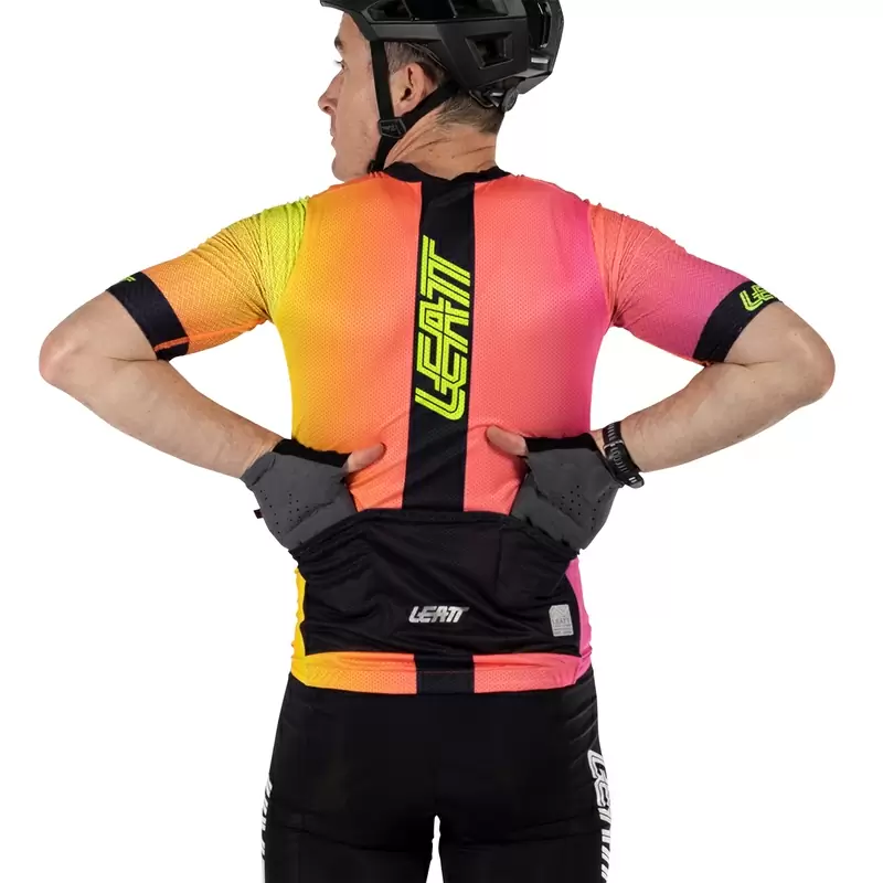 Maglia Maniche Corte MTB Endurance 6.0 Rosa/Giallo Taglia XXL #3