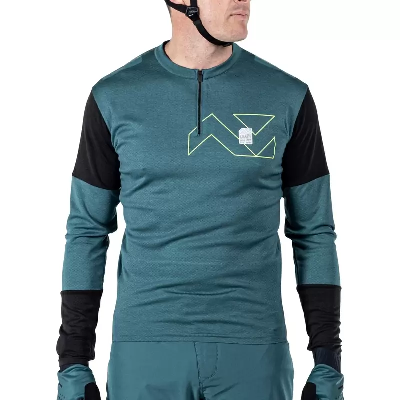 MTB Trail 4.0 Langarmtrikot Blau/Schwarz Größe S #5