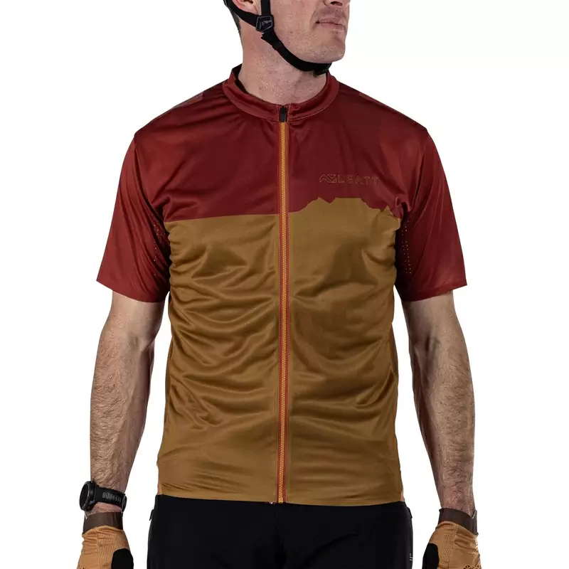 MTB Trail 3.0 Short Sleeve Jersey Red/Beige Size XS #5
