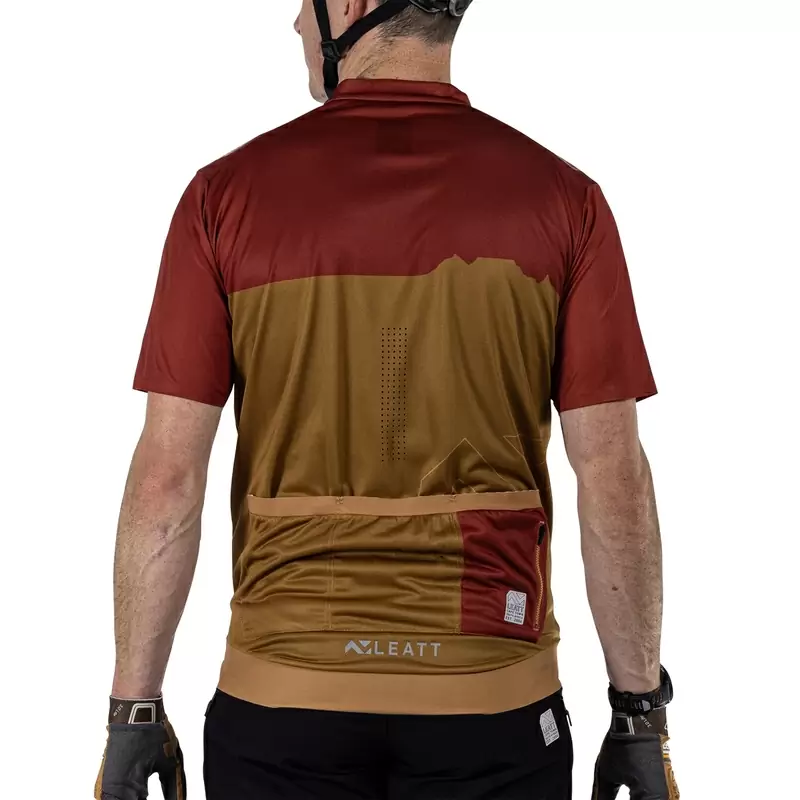 MTB Trail 3.0 Short Sleeve Jersey Red/Beige Size XS #7