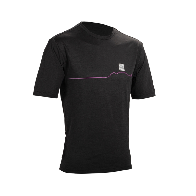 Maglia Maniche Corte MTB Trail 1.0 Nero Taglia XS