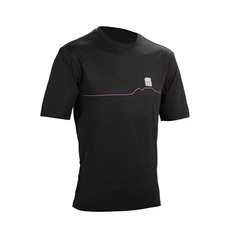 Maillot VTT Trail 1.0 manches courtes noir taille M - image