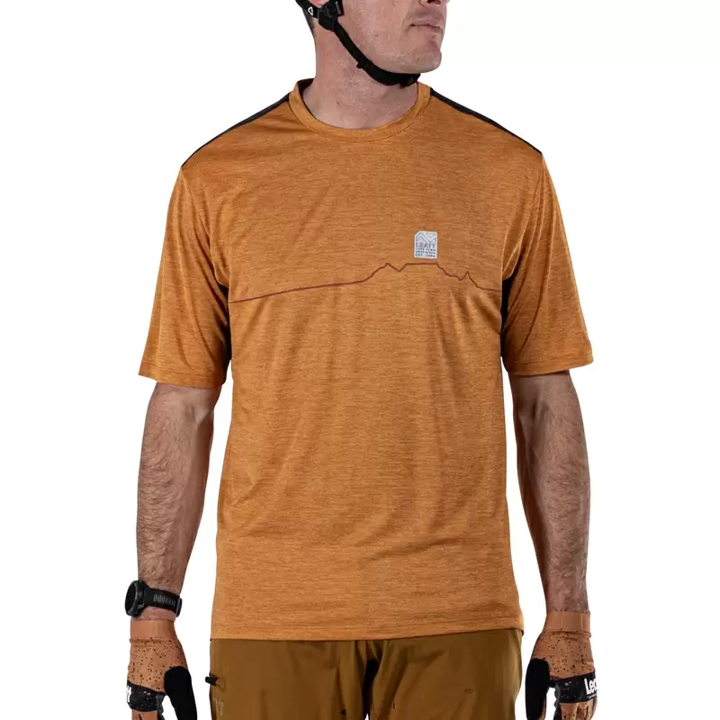 Maglia Maniche Corte MTB Trail 1.0 Arancio Taglia L #4