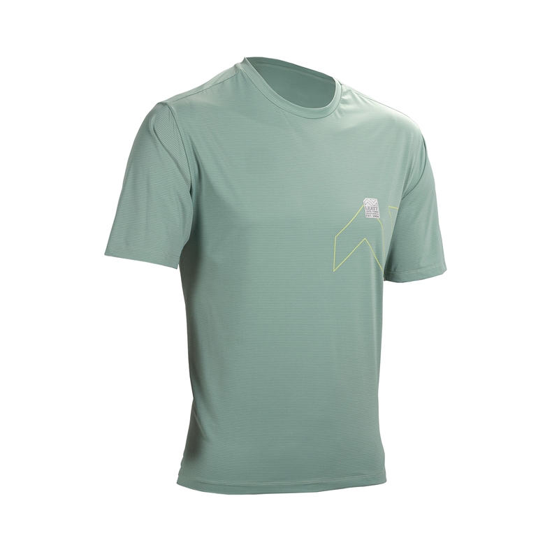 Maglia Maniche Corte MTB Trail 1.0 X-Flow Verde Taglia XS