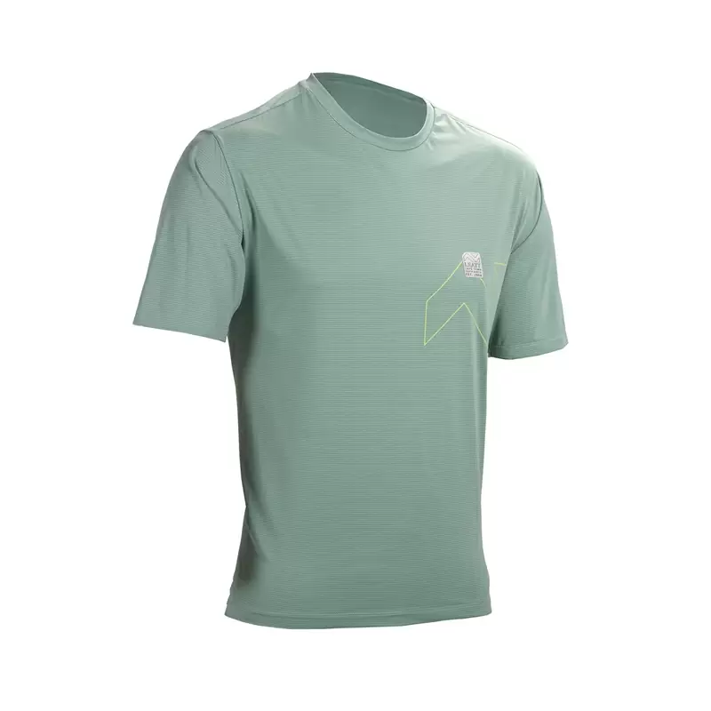 Maglia Maniche Corte MTB Trail 1.0 X-Flow Verde Taglia XS - image