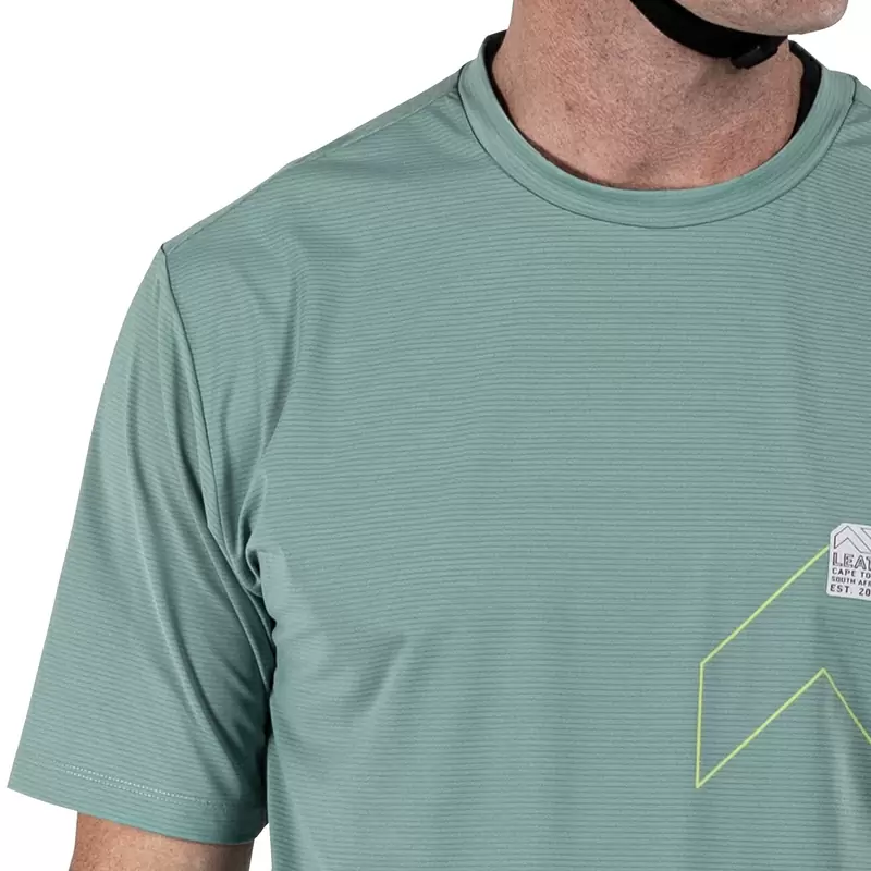 Maglia Maniche Corte MTB Trail 1.0 X-Flow Verde Taglia XS #3
