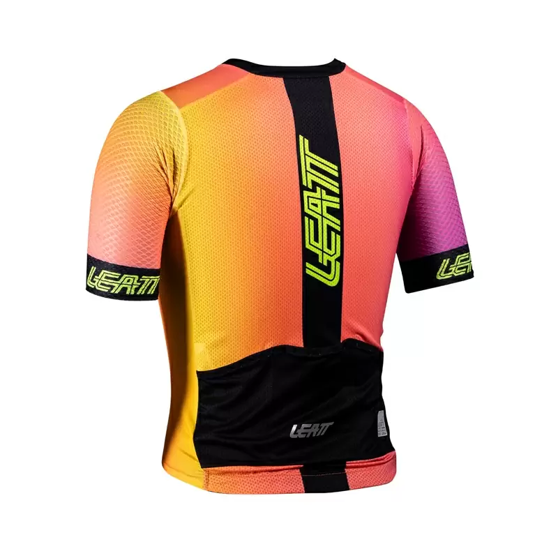 Maglia Maniche Corte MTB Endurance 6.0 Donna Rosa/Giallo/Nero Taglia XXL #1