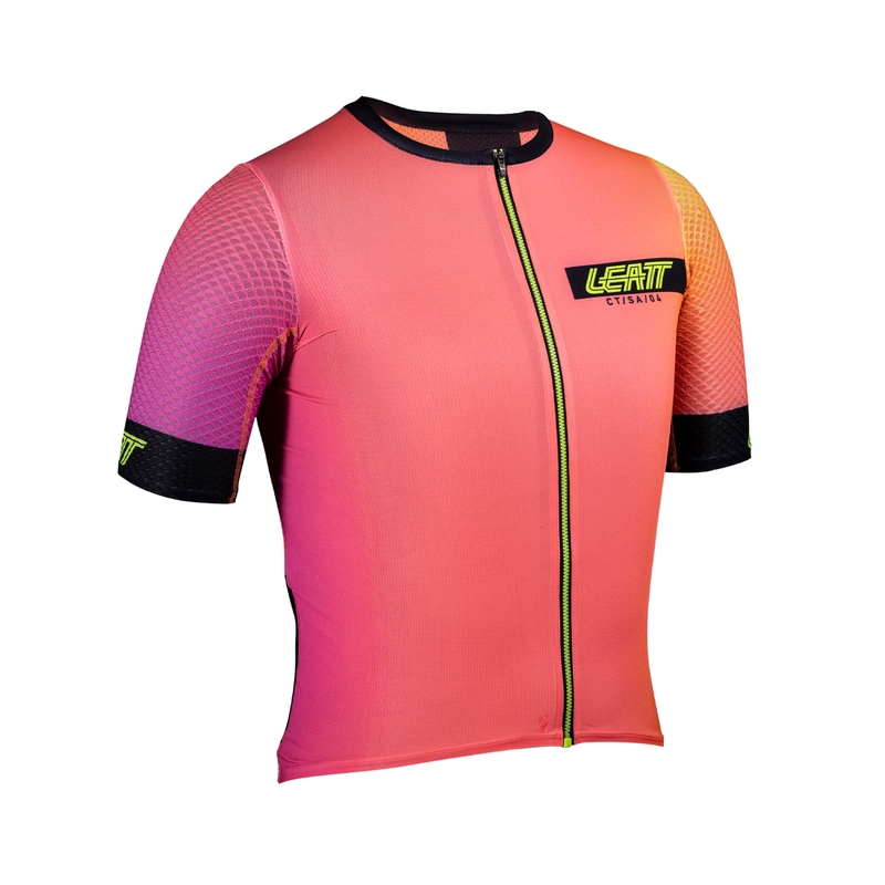 MTB Endurance 6.0 Damen Kurzarmtrikot Rosa/Gelb/Schwarz Größe M