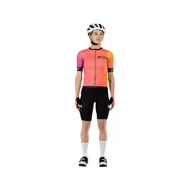 Maillot MTB Endurance 6.0 Mujer Manga Corta Rosa/Amarillo/Negro Talla XXL #7