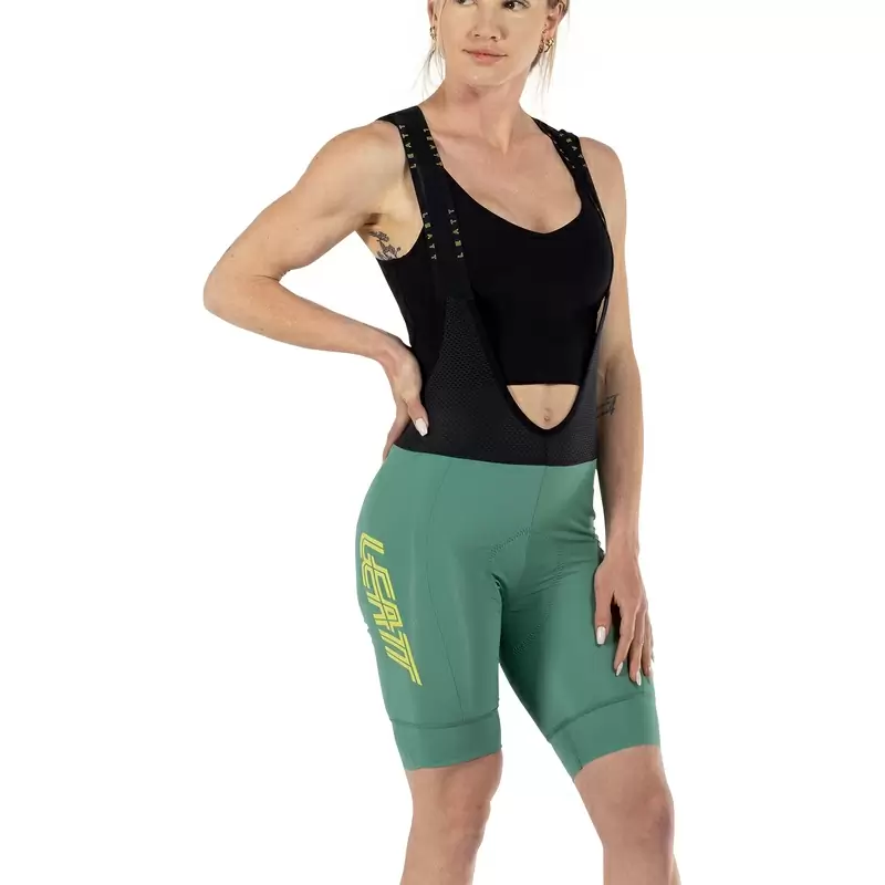 Cuissard à bretelles VTT Endurance 6.0 Femme Noir/Vert Taille XS #9