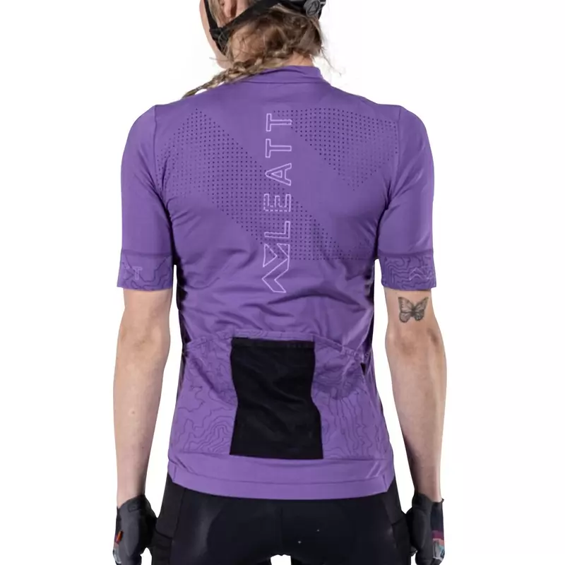 Camisola MTB Endurance 5.0 Mulher Manga Curta Roxo Tamanho S #8