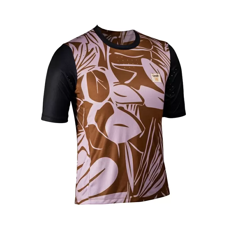 Maglia Maniche Corte MTB Enduro 3.0 Donna Rosa/Marrone/Nero Taglia XL - image