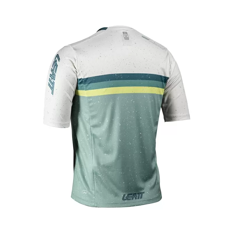 Camisola MTB Enduro 3.0 Mulher Manga Curta Branco/Verde Tamanho S #1