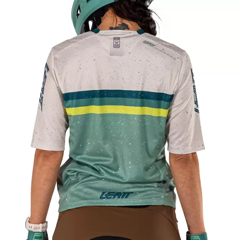 Camisola MTB Enduro 3.0 Mulher Manga Curta Branco/Verde Tamanho S #6