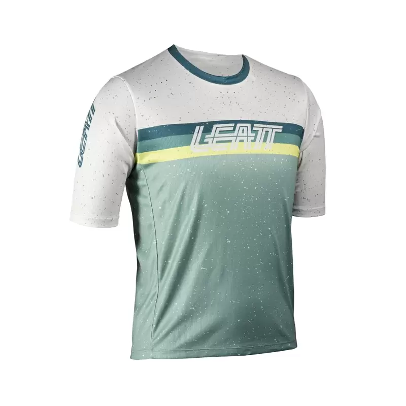 MTB Enduro 3.0 Women's Short Sleeve Jersey White/Green Size M - image