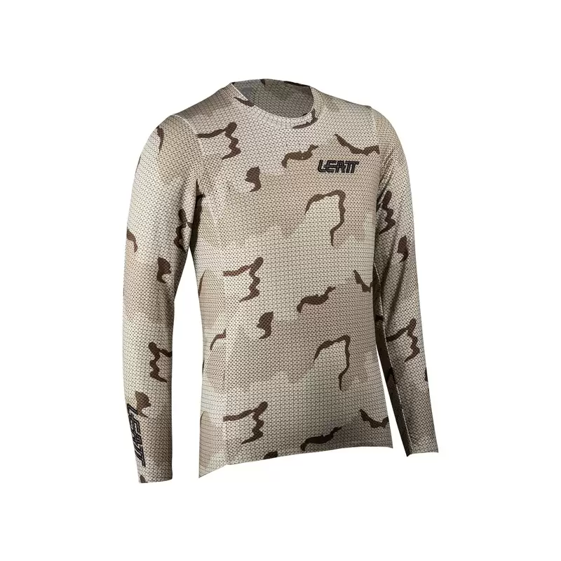 Maillot VTT Femme Gravity 4.0 Manches Longues Gris Camo Taille M - image