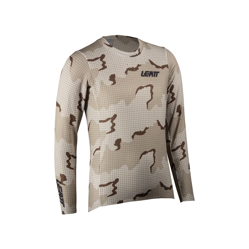 Maillot VTT Femme Gravity 4.0 Manches Longues Gris Camo Taille L
