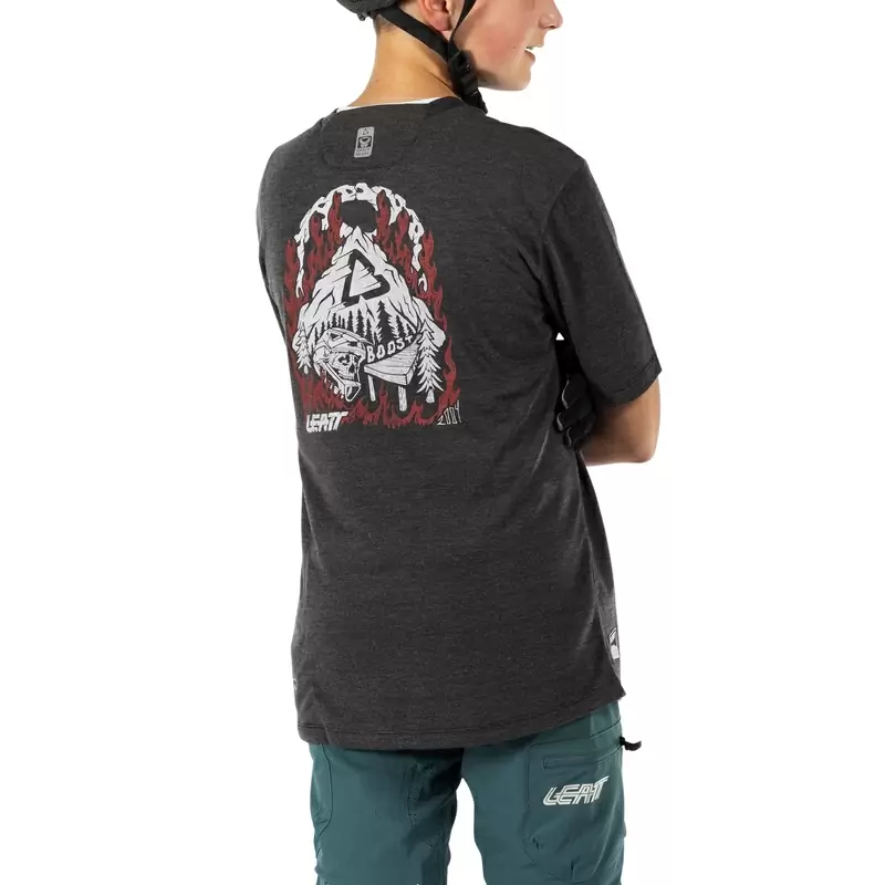 Maillot VTT Manches Courtes AllMtn 2.0 Enfant Noir Taille XL (150-160cm) #3