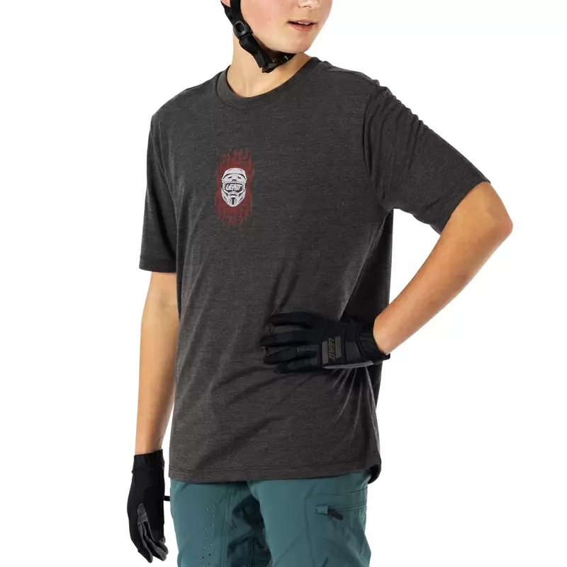 Maillot VTT Manches Courtes AllMtn 2.0 Enfant Noir Taille XL (150-160cm) #6