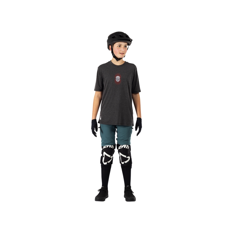 AllMtn 2.0 MTB Short Sleeves Jersey Child Blue Size S (120-130cm)