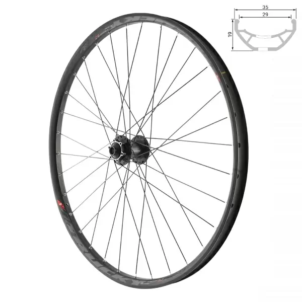 Rueda delantera MTB 27,5'' Disco 6 agujeros PP15x100 Canal interno 29mm Tubeless ready #1