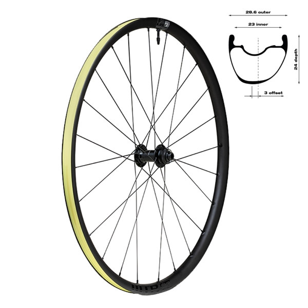 Ruota Posteriore Czr Carbon I23 Tubeless Ready Tcs Disc 28/700C'' Sh11/Hg, Center Lock
