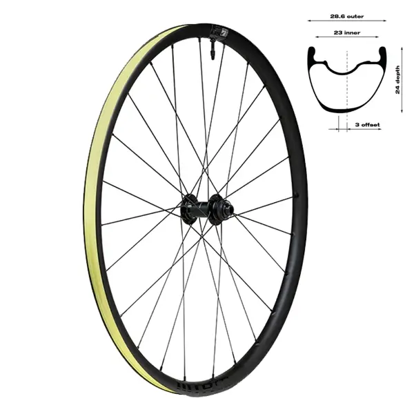 Ruota Posteriore Czr Carbon I23 Tubeless Ready Tcs Disc 28/700C'' Sh11/Hg, Center Lock - image