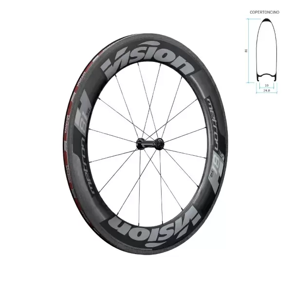 Coppia ruote METRON 81 SL 81mm tubeless ready corpetto shimano 11v #1