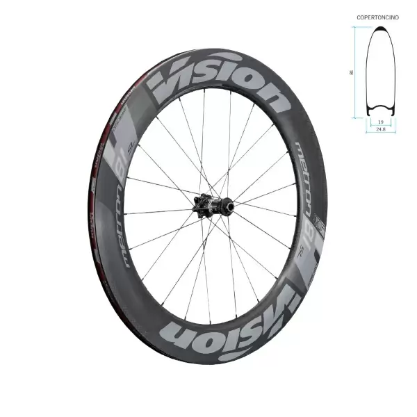 Paire roues METRON 81 SL Disc 6 trous tubeless ready shimano 11v #1