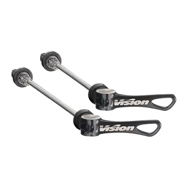 Pair of Quick Release Wheel Axles Alloy QR-65 Black 112L/143 #1