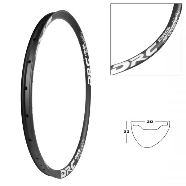 Llanta Bigfoot 27.5'' 30mm 32 Agujeros Aluminio Negro #1