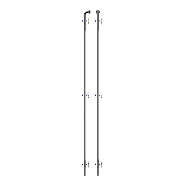 Laser Spoke J-bend 266 mm con cabecilla de latón #1
