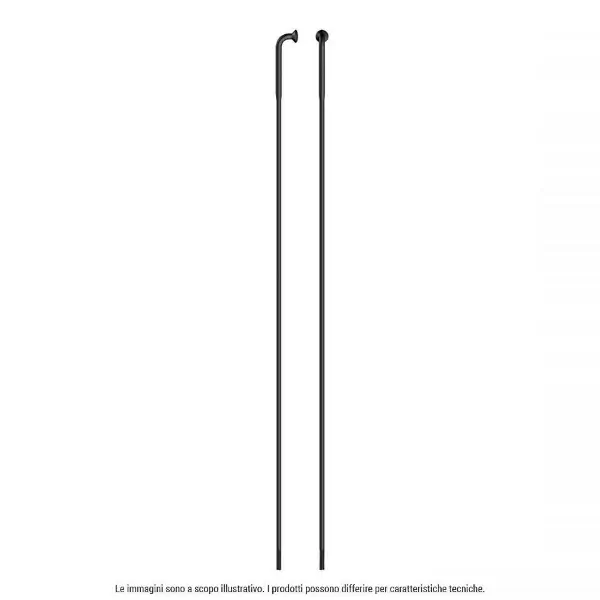 Spoke Strong Inox J-bend Ebike 296mm Negro Cabecilla 12mm #1