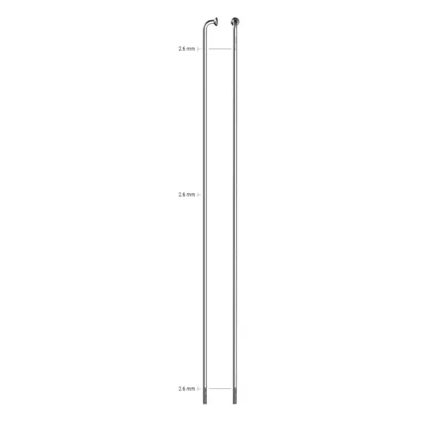 Rayon Leader Inox 2.6 J-Bend 200mm Argent - image