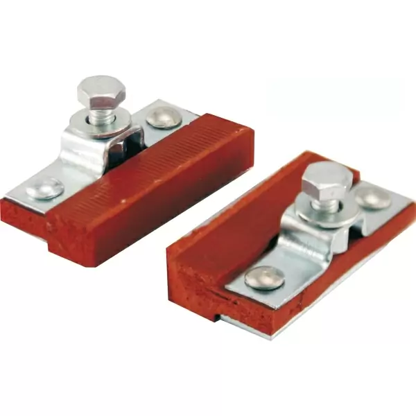 Pair standard brake shoes red colour #1