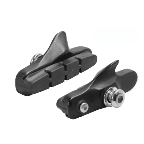 Pair pad holders + replacement skates road suitable for shimano® 55mm black #1
