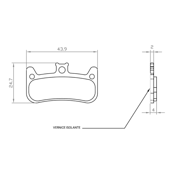 Coppia pastiglie freno e-Bike Formula Cura 4