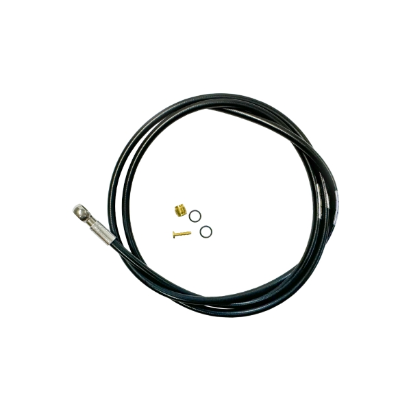 Kit latiguillo freno delantero DB025 logo plateado 110mm