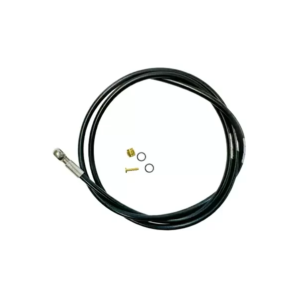 Kit latiguillo freno delantero DB025 logo plateado 110mm - image