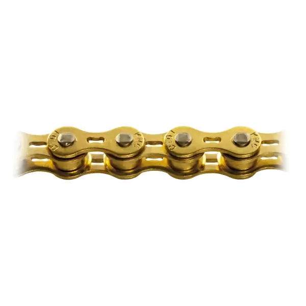 Fahrradkettengröße 1/2'' x 1/8'' für Singlespeed und Bahn, x101 Gold #1