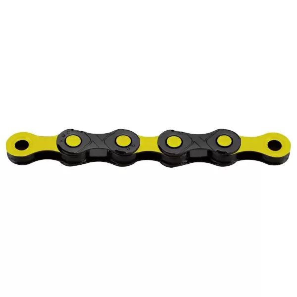 Chain 12s tratamento DLC 126 links preto / amarelo #1