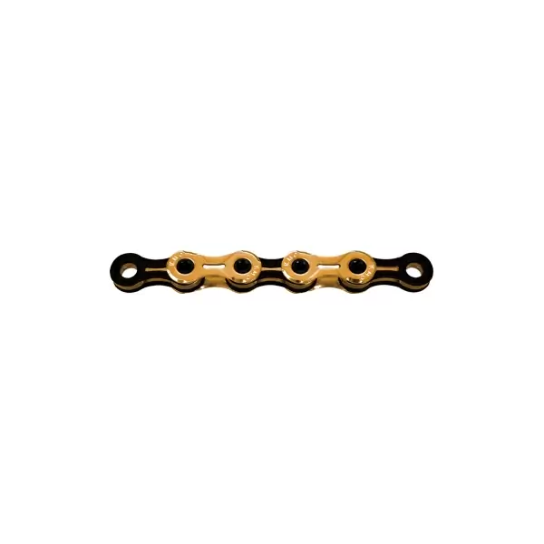 Cadena Encerada X11SL SUPERLIGHT WAXED Ti-N 11v 118 Eslabones Negro/Oro #1