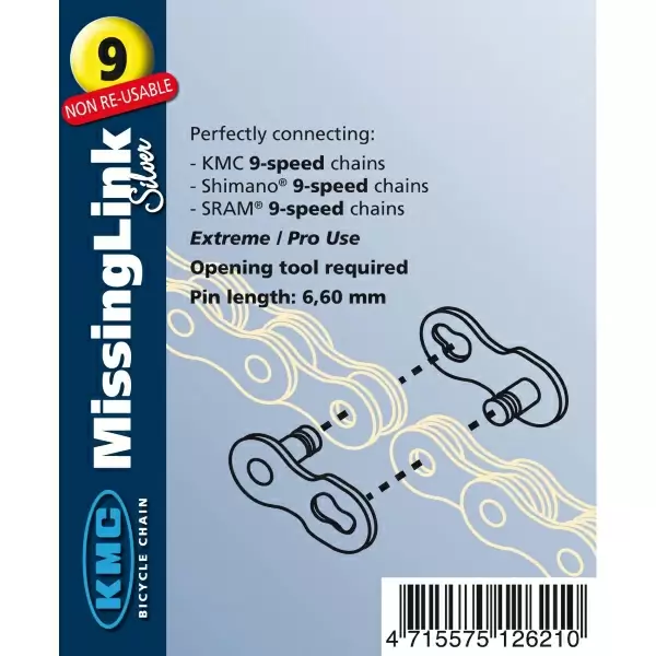 connecting link 10 speed silver not reusable 5,88 mm #1