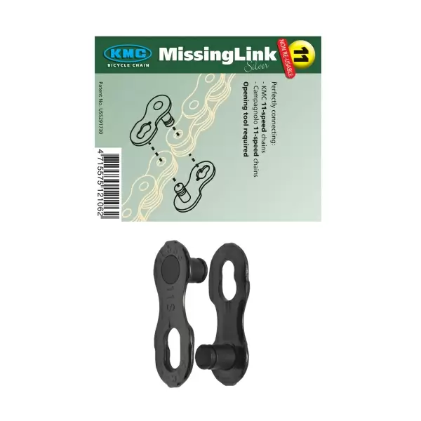 missinglink chain connector 11sp non-reusable silver #1