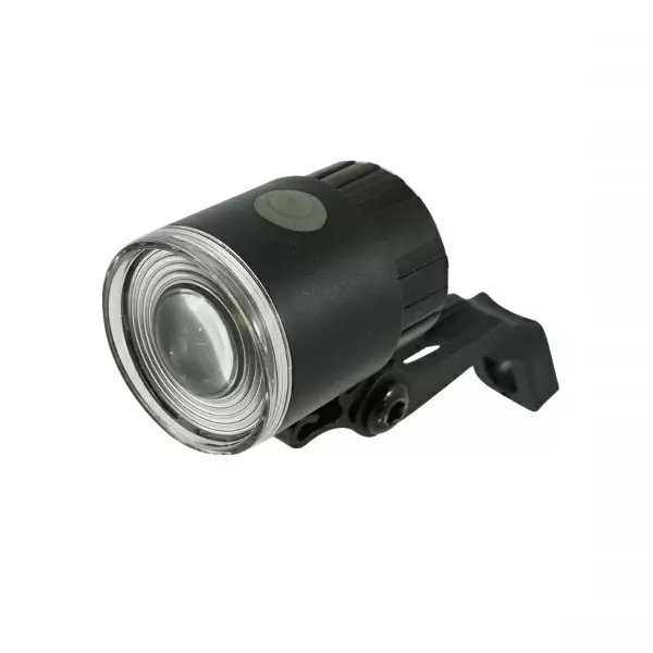 Rundes 1 LED-Frontlicht mit Batteriebefestigung am Gepäckträger/Gabel #1