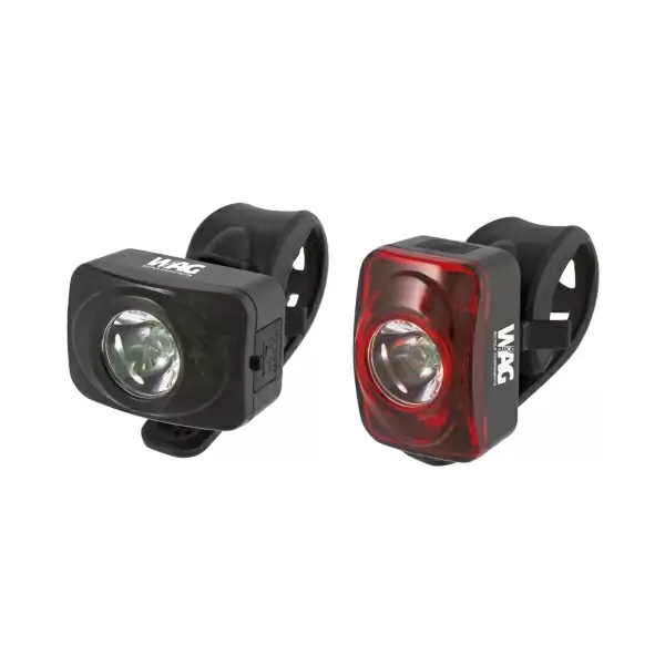 Kit Front + Rear City Lights LED 1W USB Rechargeable #1
