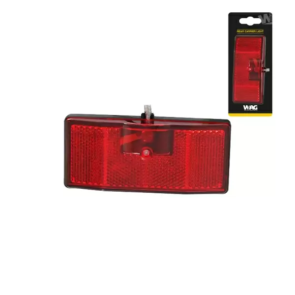 Rear Dynamo Light for Red Luggage Rack #1